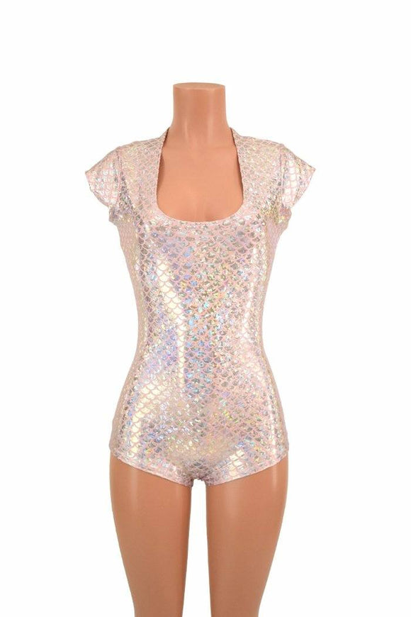 Pink & Silver Scale Romper - Coquetry Clothing