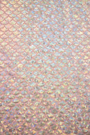 Pink & Silver Scale Zippered Crop Top - Coquetry Clothing