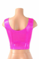 Pink Sparkly Jewel Crop Tank - Coquetry Clothing