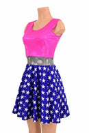 Pink Super Hero Skater Dress - Coquetry Clothing