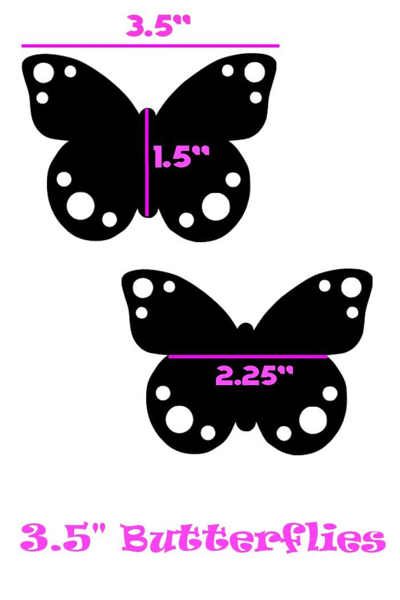 Pink UV Butterfly Pasties - Coquetry Clothing