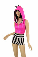 Pink Zebra Dragon Hoodie Set - Coquetry Clothing