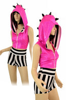 Pink Zebra Dragon Hoodie Set - Coquetry Clothing
