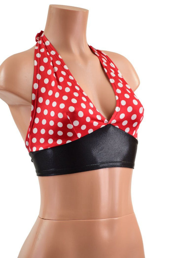 Pinup Perfect Tie Back Halter Top - Coquetry Clothing