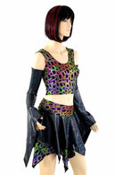 Pixie Day - Tripper Set in Black Holo & Poisonous - Coquetry Clothing