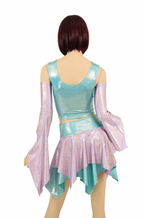 Pixie Day - Tripper Set in Lilac Holo & Seafoam Holo - Coquetry Clothing