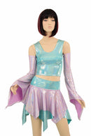 Pixie Day - Tripper Set in Lilac Holo & Seafoam Holo - Coquetry Clothing