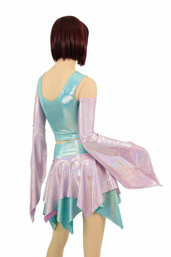 Pixie Day - Tripper Set in Lilac Holo & Seafoam Holo - Coquetry Clothing