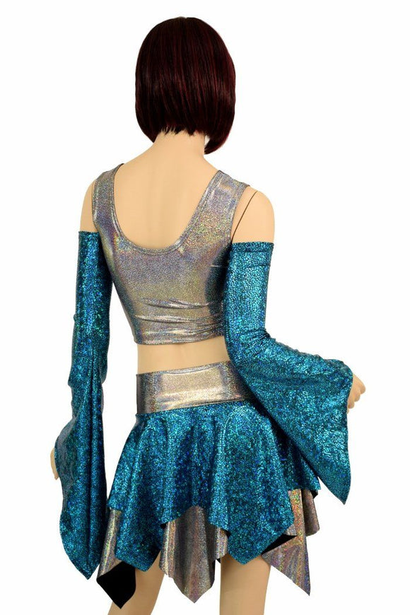 Pixie Day - Tripper Set in Turquoise and Silver - Coquetry Clothing