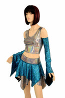 Pixie Day - Tripper Set in Turquoise and Silver - Coquetry Clothing