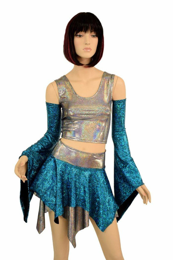 Pixie Day - Tripper Set in Turquoise and Silver - Coquetry Clothing