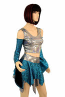 Pixie Day - Tripper Set in Turquoise and Silver - Coquetry Clothing