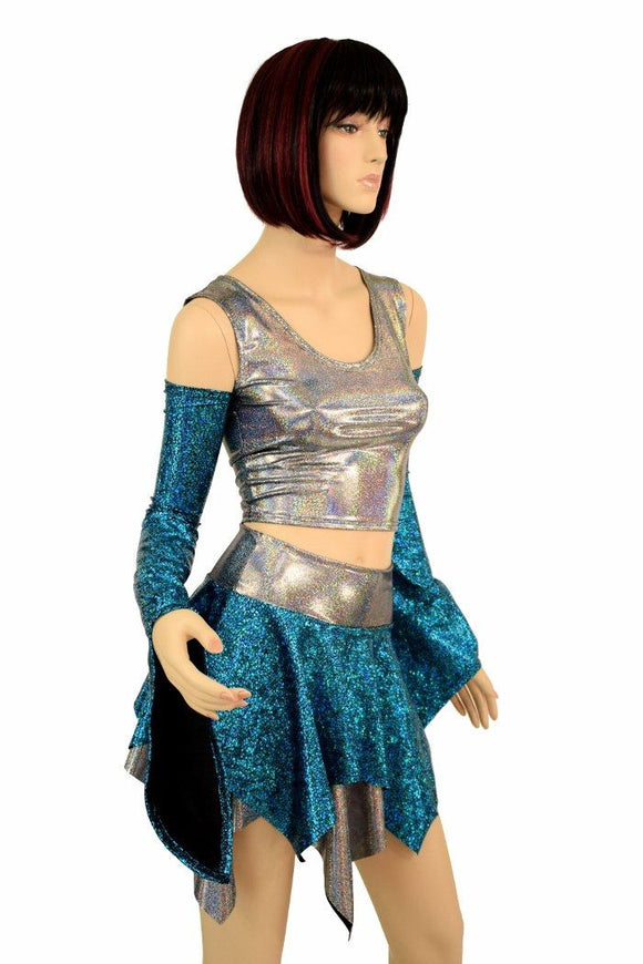Pixie Day - Tripper Set in Turquoise and Silver - Coquetry Clothing