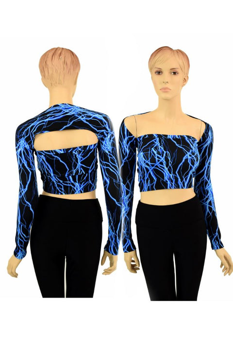 Blue Lightning "Samba Sleeve" Dance Shrug - Coquetry Clothing