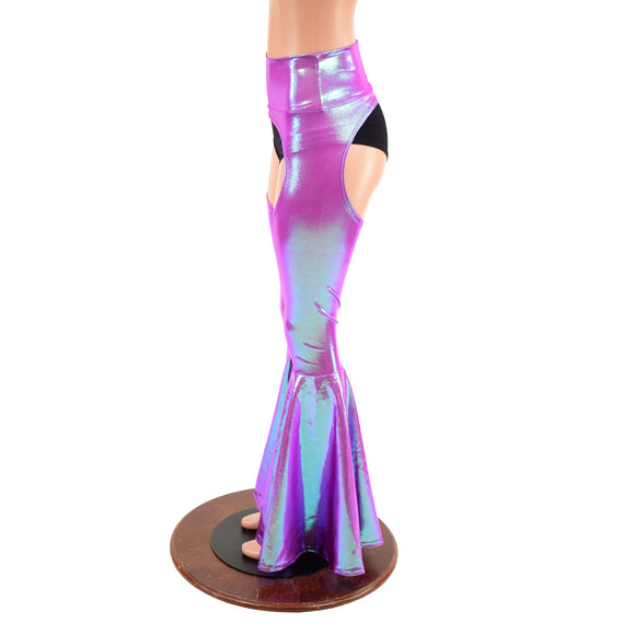 Plumeria Bell Bottom Flare Chaps (Shorts sold separately) - Coquetry Clothing
