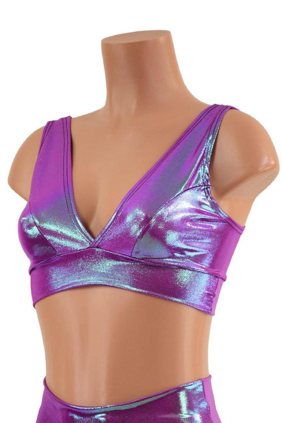 Plumeria Metallic Spandex Fabric - Coquetry Clothing