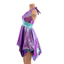 Plumeria & Seafoam Tink Halter Dress with POCKETS - Coquetry Clothing