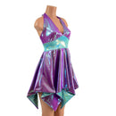 Plumeria & Seafoam Tink Halter Dress with POCKETS - Coquetry Clothing