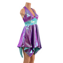 Plumeria & Seafoam Tink Halter Dress with POCKETS - Coquetry Clothing