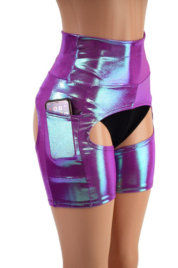 Plumeria Short Chaps with Side Pockets - Coquetry Clothing