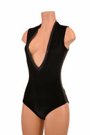 Plunging V Neck Side Panel Romper - Coquetry Clothing