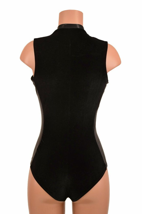 Plunging V Neck Side Panel Romper - Coquetry Clothing