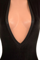 Plunging V Neck Side Panel Romper - Coquetry Clothing