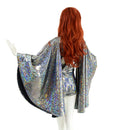 Plunging V Neck Silver Kaleidoscope Romper - Coquetry Clothing
