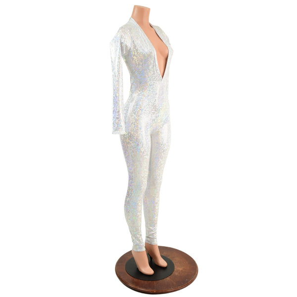 Plunging V Neckline Catsuit - 6