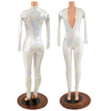 Plunging V Neckline Catsuit - 1