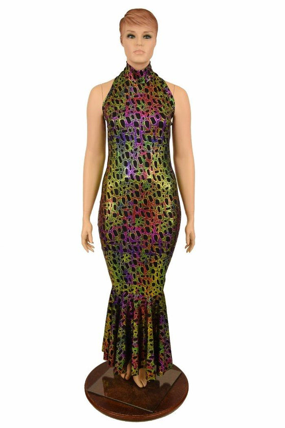 Poisonous Backless Turtleneck Gown - Coquetry Clothing