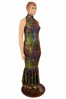 Poisonous Backless Turtleneck Gown - Coquetry Clothing