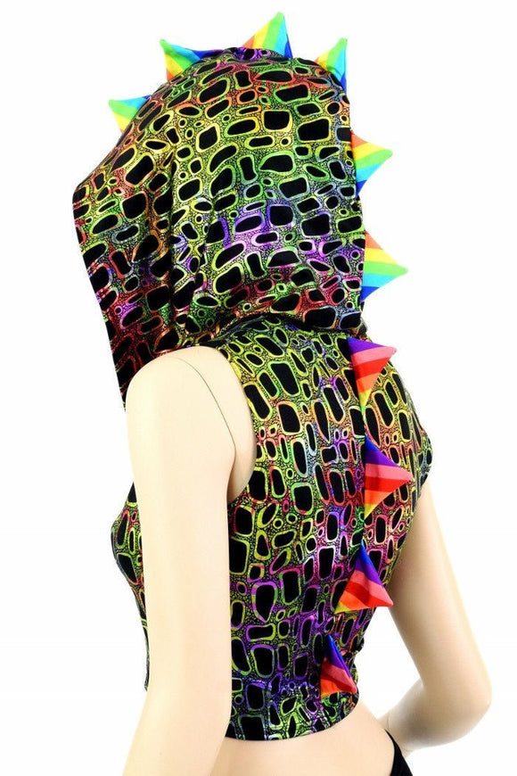 Poisonous Dragon Crop Hoodie - Coquetry Clothing