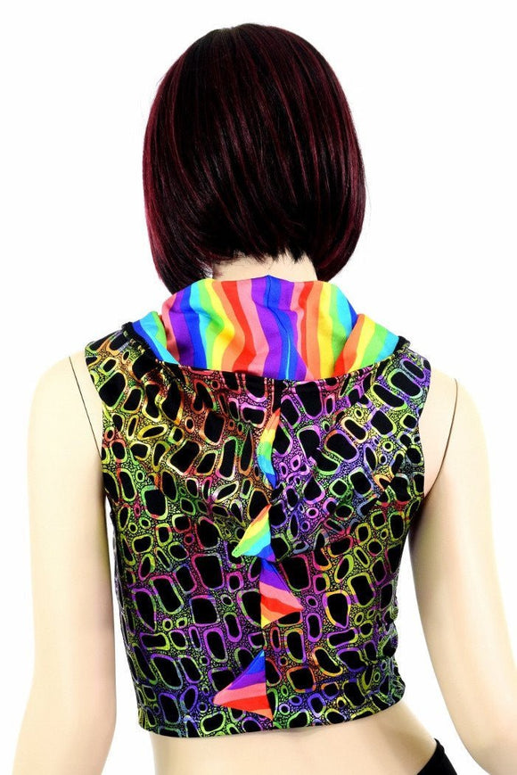 Poisonous Dragon Crop Hoodie - Coquetry Clothing