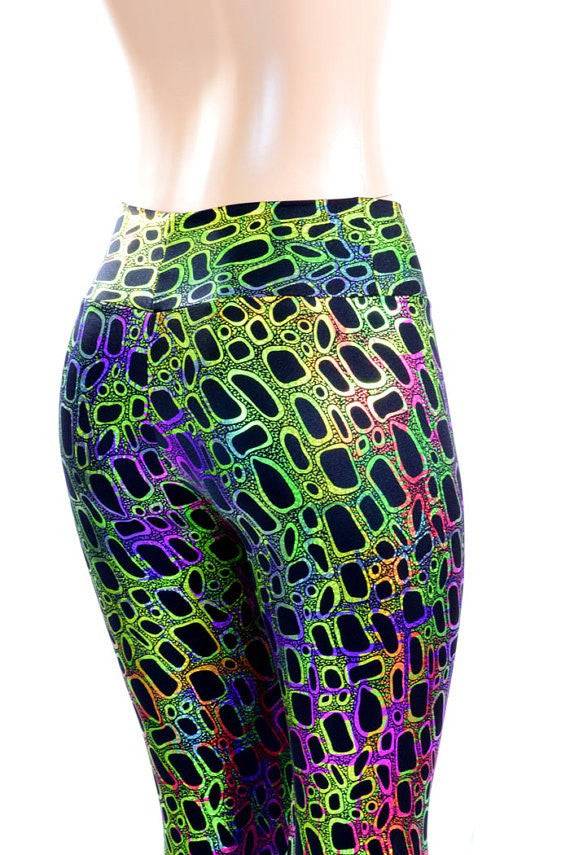 Poisonous High Waist Bell Bottom Flares - Coquetry Clothing