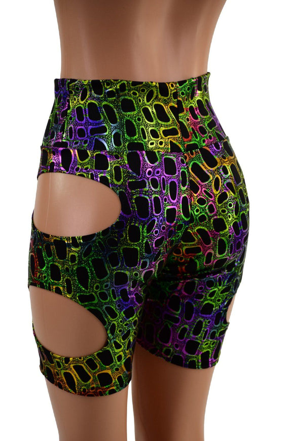 Poisonous Hipnotic High Waist Bike Shorts - Coquetry Clothing