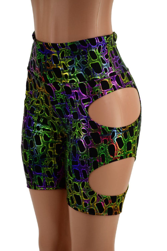 Poisonous Hipnotic High Waist Bike Shorts - Coquetry Clothing