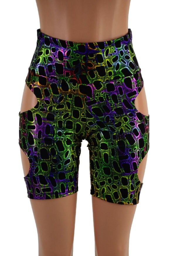 Poisonous Hipnotic High Waist Bike Shorts - Coquetry Clothing