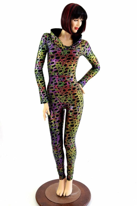 Poisonous Hooded Catsuit - Coquetry Clothing