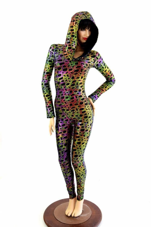 Poisonous Hooded Catsuit - Coquetry Clothing
