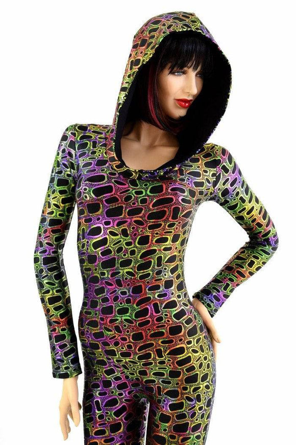 Poisonous Hooded Catsuit - Coquetry Clothing