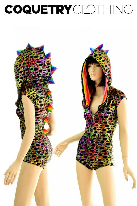 Poisonous Print Hoodie Romper - Coquetry Clothing