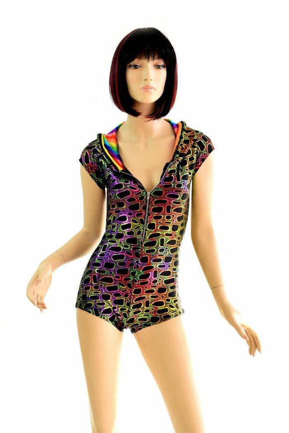 Poisonous Print Hoodie Romper - Coquetry Clothing