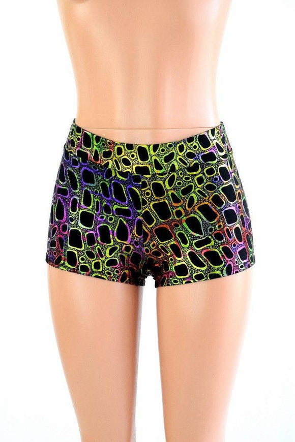 Poisonous Print Mid Rise Shorts - Coquetry Clothing