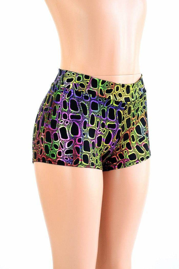 Poisonous Print Mid Rise Shorts - Coquetry Clothing
