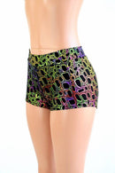 Poisonous Print Mid Rise Shorts - Coquetry Clothing