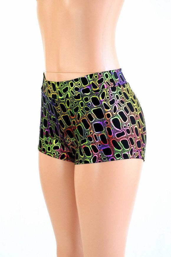 Poisonous Print Mid Rise Shorts - Coquetry Clothing