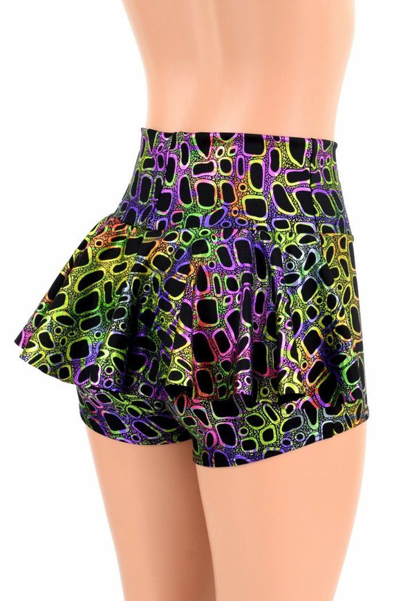 Poisonous Print Ruffle Rump Shorts - Coquetry Clothing