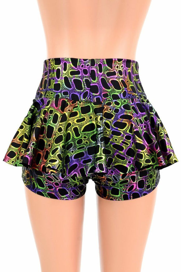 Poisonous Print Ruffle Rump Shorts - Coquetry Clothing