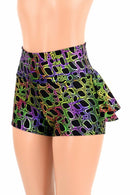 Poisonous Print Ruffle Rump Shorts - Coquetry Clothing